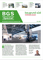 Titelseite der vierten Ausgabe des BGS-Newsletters mit Bild und Text